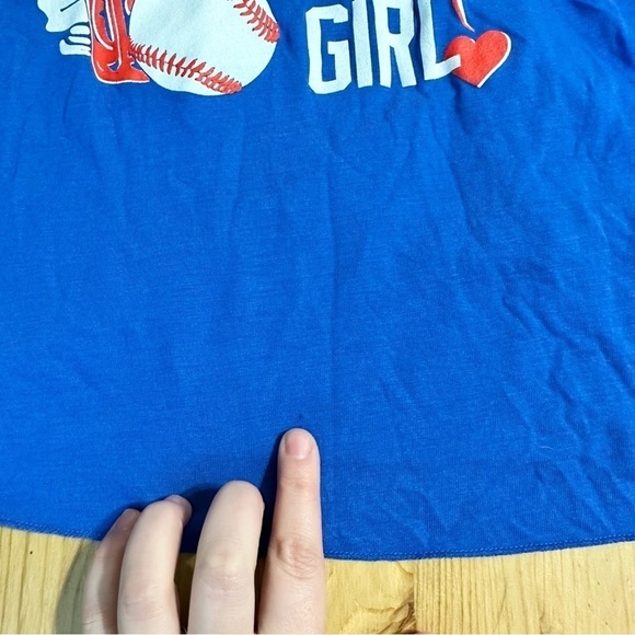 Chicago Cubs and Beer Baseball Navy Blue Racerback Tank Top Womens Small - Picture 6 of 8